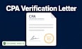 write a CPA signed income and financial validation letter