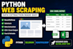 do python web scraping using selenium and beautifulsoup
