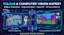 build yolo object detection, segmentation, opencv, deep learning, surveillance