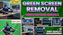 do professional green screen remove and background change