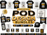 create premium commercial use pod t shirt design bundles