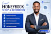 setup honeybook CRM automation workflows and client onboarding