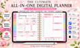 etsy digital planner, hyperlinked planner, integrate google and apple calendar