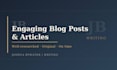 write engaging blog posts and articles