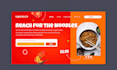 design a modern and responsive food restaurant website
