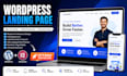 design wordpress website landing page setup one page website SEO elementor fix