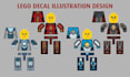 do lego model lego decal illustrations minifigure lego set with pdf instructions