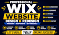 design wix website, redesign wix website, wix ecommerce website
