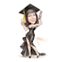 draw cute caricatures with colored pencils