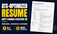write a professional ats optimized resume