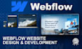 develop a webflow landing page
