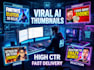 create viral ai youtube thumbnail design