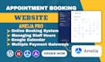 install amelia booking plugin and create an appointment booking website