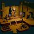 create low poly 3d assets, war, cities game environment and props in blender