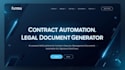 build contract automation and legal document generator saas workflow website
