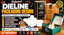 create packaging dieline and product packaging design