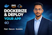 dockerize and deploy your web app to AWS with ci cd pipelines