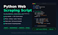 build a python web scraping script for any website