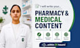 write SEO medical and pharmacy blog posts