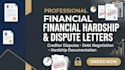 write financial hardship and dispute letters
