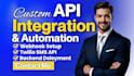 do API integration stripe API wordpress API, PHP API, firebase, supabase backend