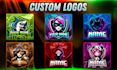 design a custom gaming logo for streamers