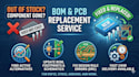 replace obselete out of stock components on your pcb