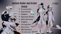 create 3d furry vtuber model nsfw vrchat avatar vseeface animaze streaming
