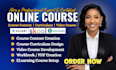 create online course content course curriculum and elearning course educational
