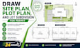 draw site plan, plot plan, and lot subdivision for permit in 24 hours