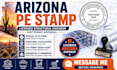 professional arizona pe stamp structural engineering plans, ohio, texas pe stamp