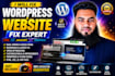 fix wordpress bugs, elementor issues, woocommerce and website errors