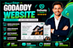 godaddy website design godaddy ecommerce website redesign service