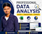 do excel data analysis and create charts professionally