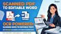 do professional ocr pdf to editable text conversion
