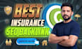 build a insurance backlink high DR