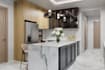 design kitchen interior in 3d and realistic rendering