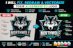 redraw and fix your ai generated logo professionally