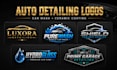 design auto detailing car wash ceramic coating logo