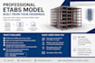 build your etabs structural model from architectural or structural drawings