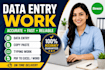 data entry and copy paste