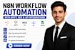build n8n workflow automation apify, wix code, API integrations ai agents n8n