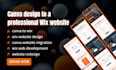rebuild your canva site on wix with SEO setup with mobile optimization