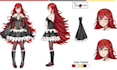 create anime vtuber character reference shet art design vtuber oc ref sheet