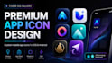 design a premium app icon for your mobile app