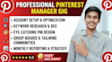 be your expert pinterest manager and marketing manager