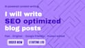 write SEO optimized blog posts and articles using ai assisted content writing