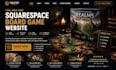 build squarespace board game creator webite tabletop launch website demo website