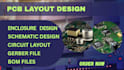 do pcb schematic, pcb circuit layout design and redesign, gerber and bom files