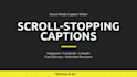write catchy social media captions for your business